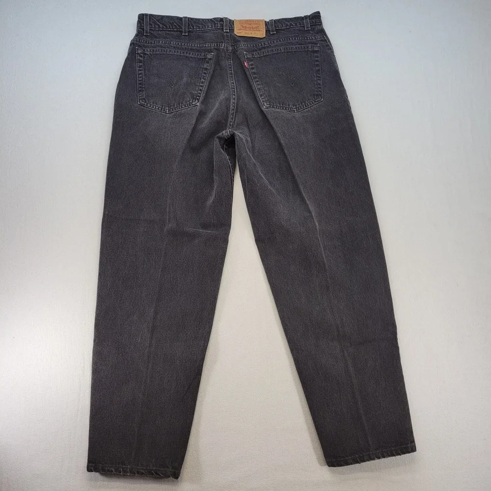 Levi's 560 Jeans Mens 40x32 Black Loose Fit Tapered Leg Vintage Made in USA 90s